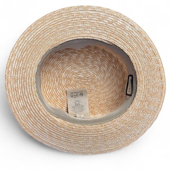 NWT Gucci Boater Hat with Grosgrain Trim - Picture 5 of 8
